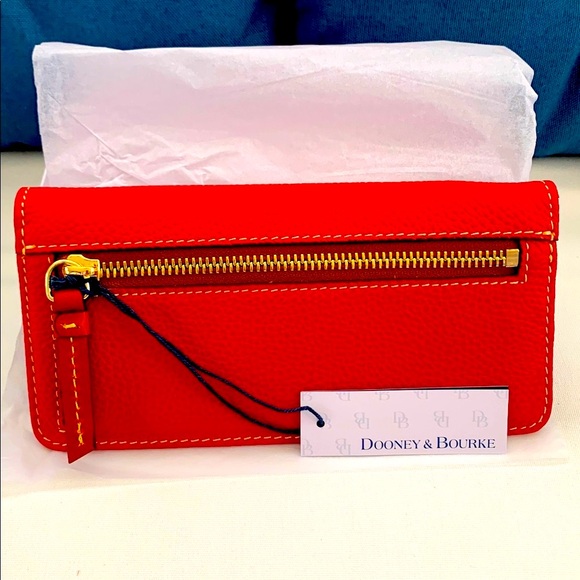 NWT Dooney & Bourke Pebble Leather Slim Wallet - Picture 3 of 4